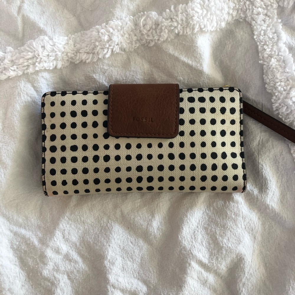 Dotted FOSSIL bi-fold wallet